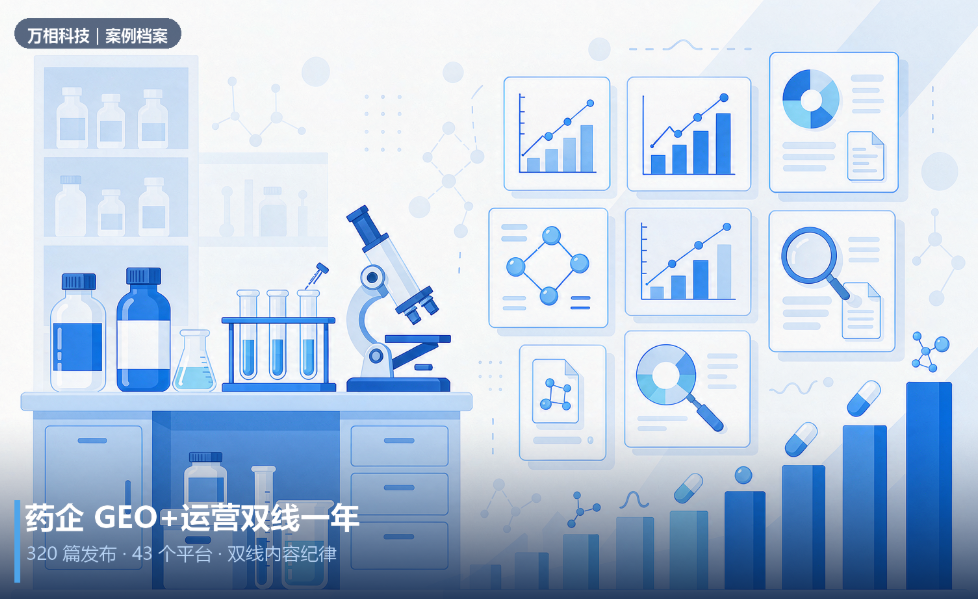 药企 GEO+公众号年度运营案例:AI 提及率 60% 写进验收标准
