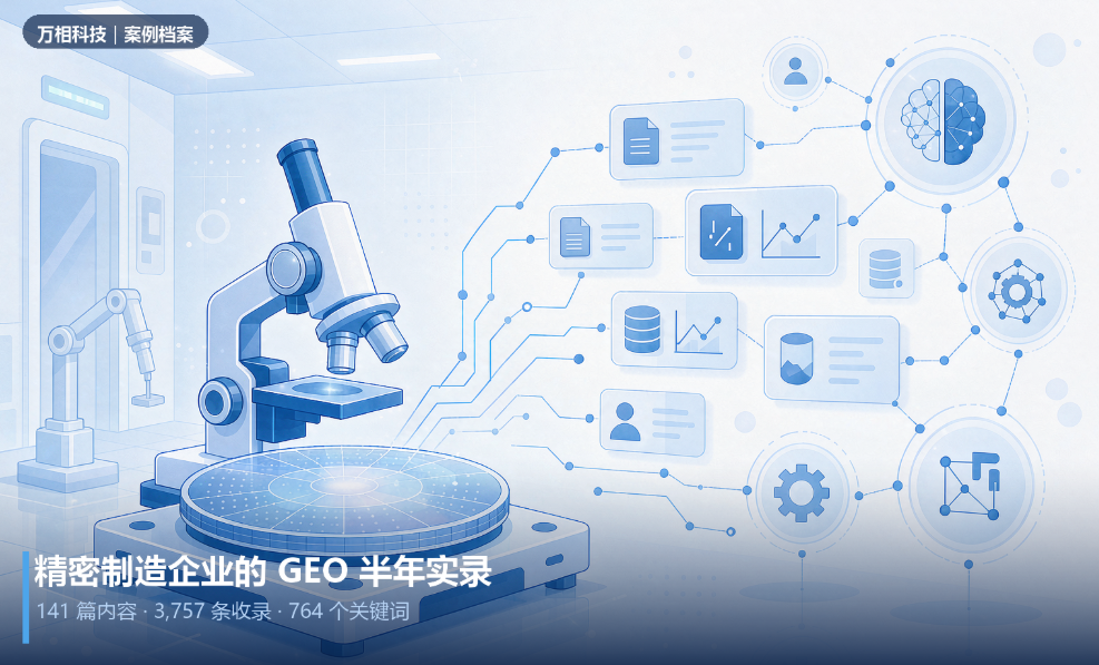 精密制造企业 GEO 优化案例:8 大 AI 平台收录 3,757 条